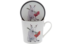 Jimmy the Bull Red Roses Mok en onderzetter