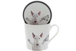 Mug et sous-verre Jimmy le Taureau, le gagnant
