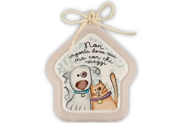 Chat et chien en carrelage