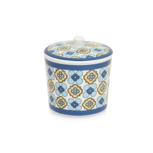 Majorica Zuckerdose blau