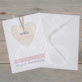 Kaart met houten hanger - 