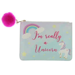 Trousse de maquillage licorne