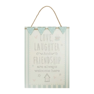 Houten bordje Friendship