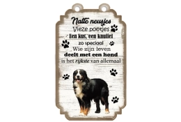 Spreukenbordje Berner Sennen