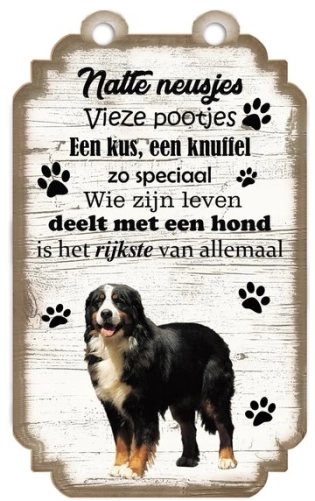 Spreukenbordje Berner Sennen