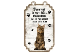 Tableau d'orthographe chat tigré brun