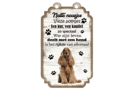 Tableau de phrases du Cocker Spaniel anglais