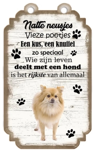 Tableau de signalisation Keeshond