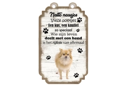 Tableau de signalisation Keeshond