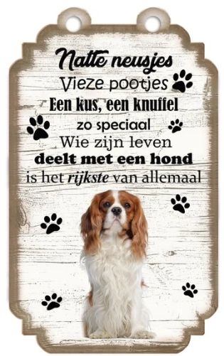 Spruchtafel Cavalier King Charles Spaniel