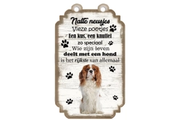 Spreukenbordje King Charles