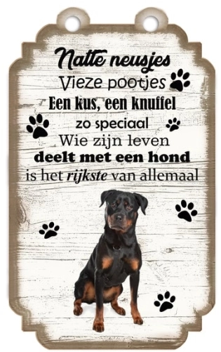 SpreukenSchild Rottweiler