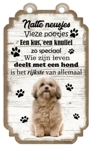 SpreukenSchild Shih Tzu