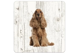 Houten onderzetters Engelse Cocker