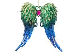 Ornament vleugels blauw