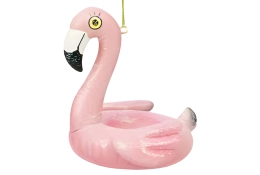 Flamingo zwemband ornament