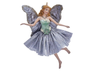 Ornament elfje groen - enkele bloem