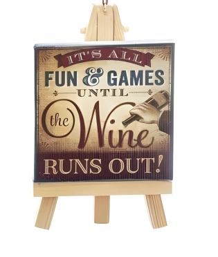 ornement de vin amusant et ludique