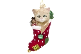 rode kat ornament