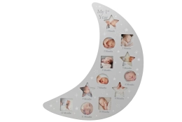 Collage photo de la lune de bébé