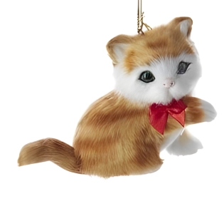 Ornament Katze rot