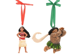 Ensemble de 2 décorations suspendues Disney Moana et Maui