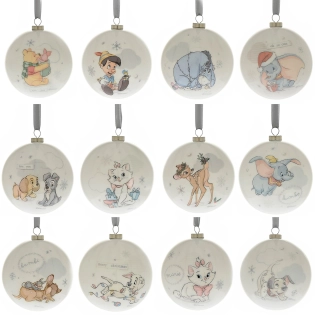 12er-Set Disney „Magical Beginnings“ Weihnachtskugeln