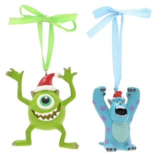 Ornement de Noël Mike et Sully