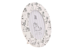 Cadre photo ovale avec motif chat Disney