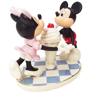 Soda Shoppe Sweethearts Figurine (Mickey en Minnie)