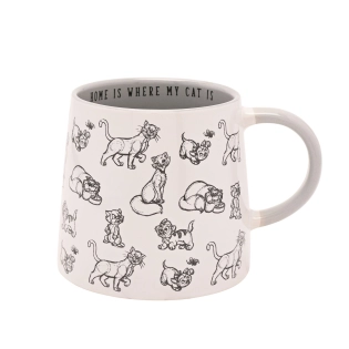 chats en tasse en céramique