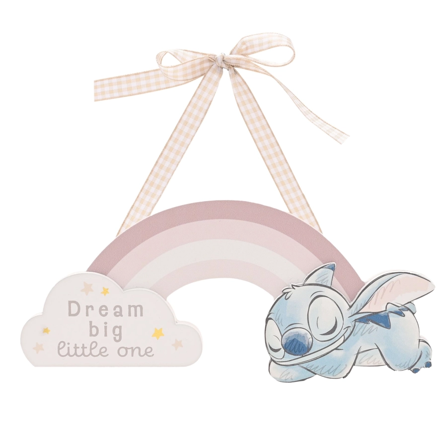 Baby Stitch wandbord – “Dream big little one”