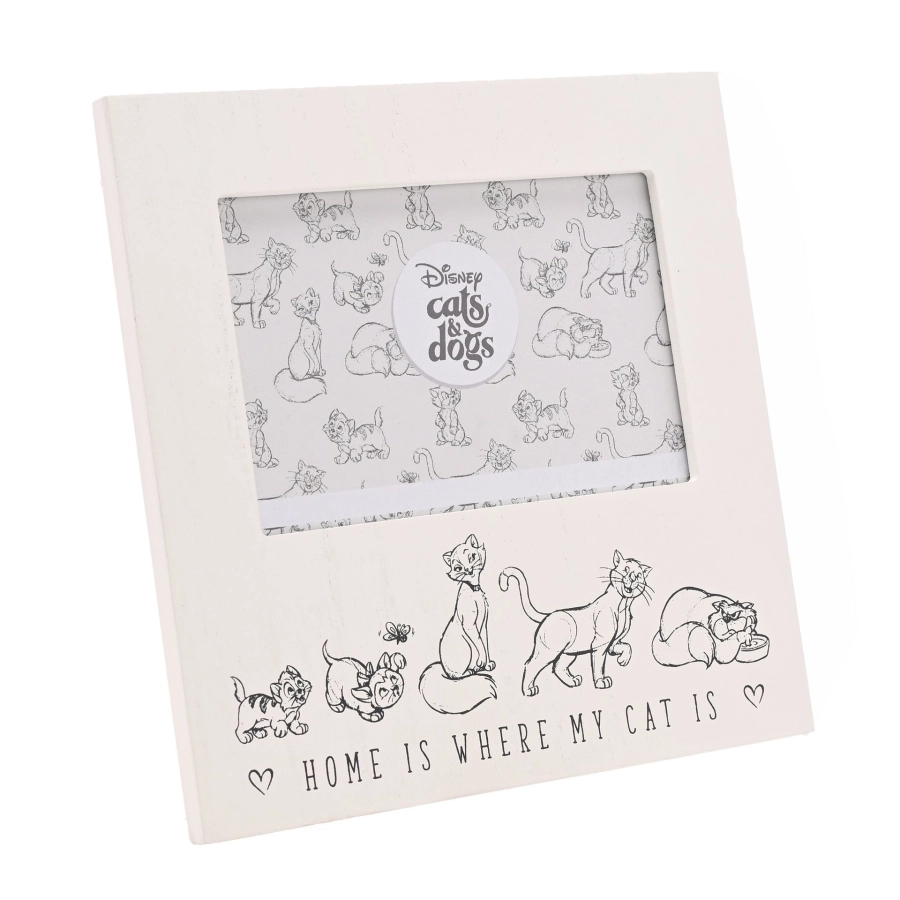 Fotolijst “Home is where my cat is” – houten design