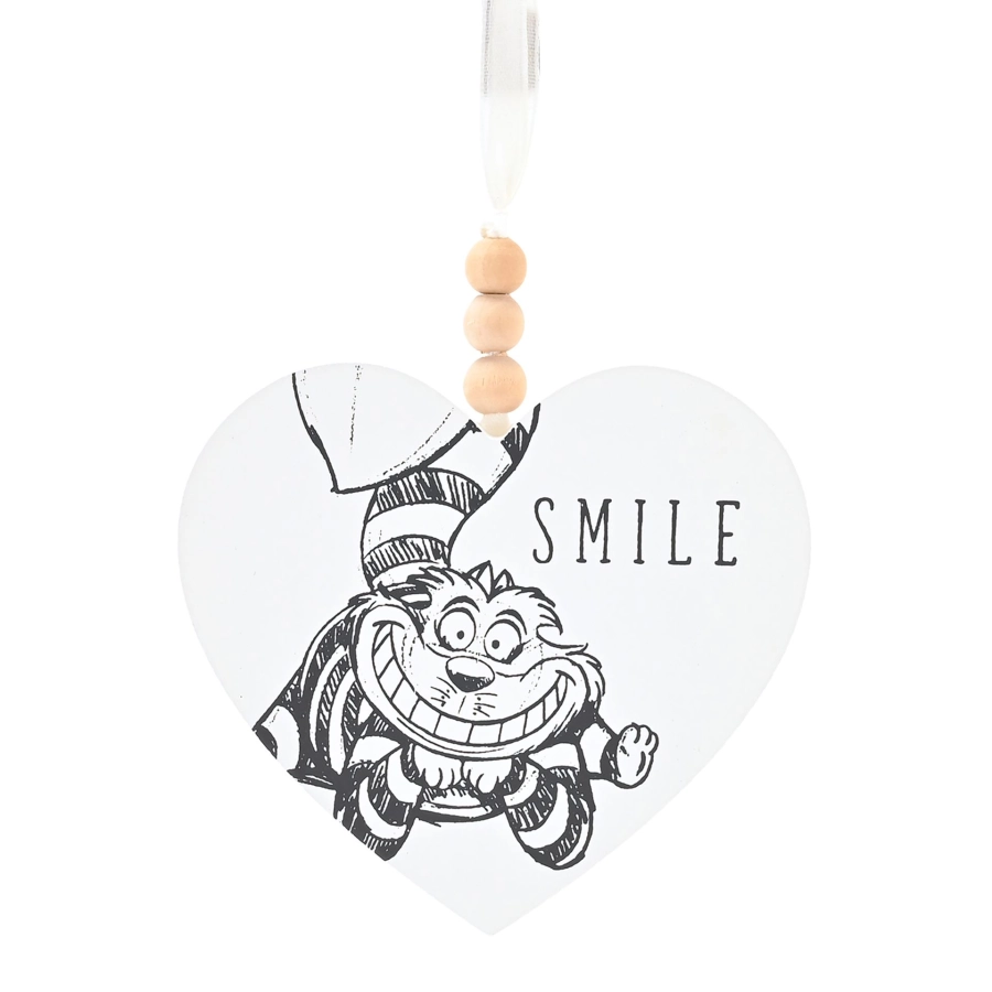 Cheshire Cat houten wand-plaque “Smile” – Alice in Wonderland