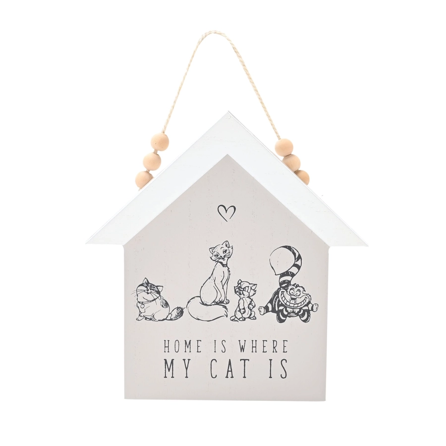 Disney Cats & Dogs House Plaque – Home Is Where My Cat Is