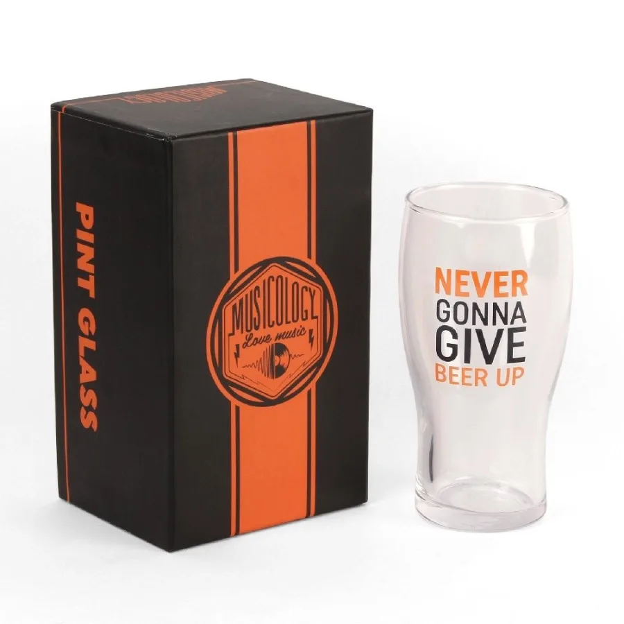 Bierglas Never Gonna Give Beer Up