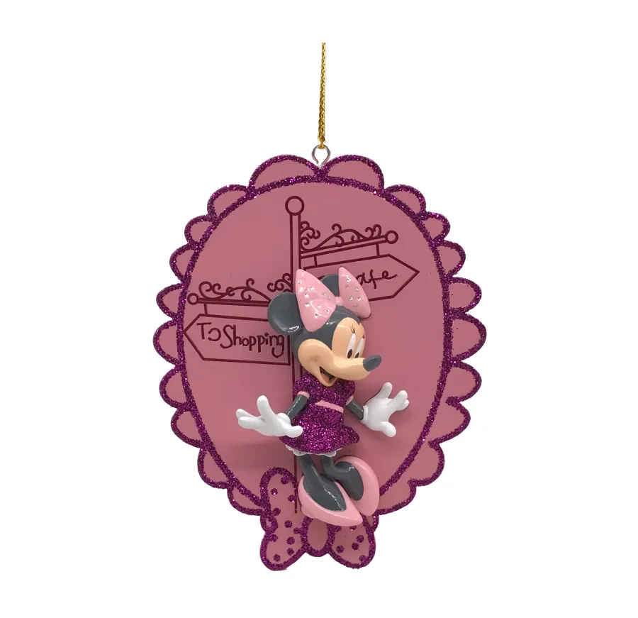 Disney Minnie Maus Weihnachtsanhänger burgund – stilvolle Weihnachtsdeko