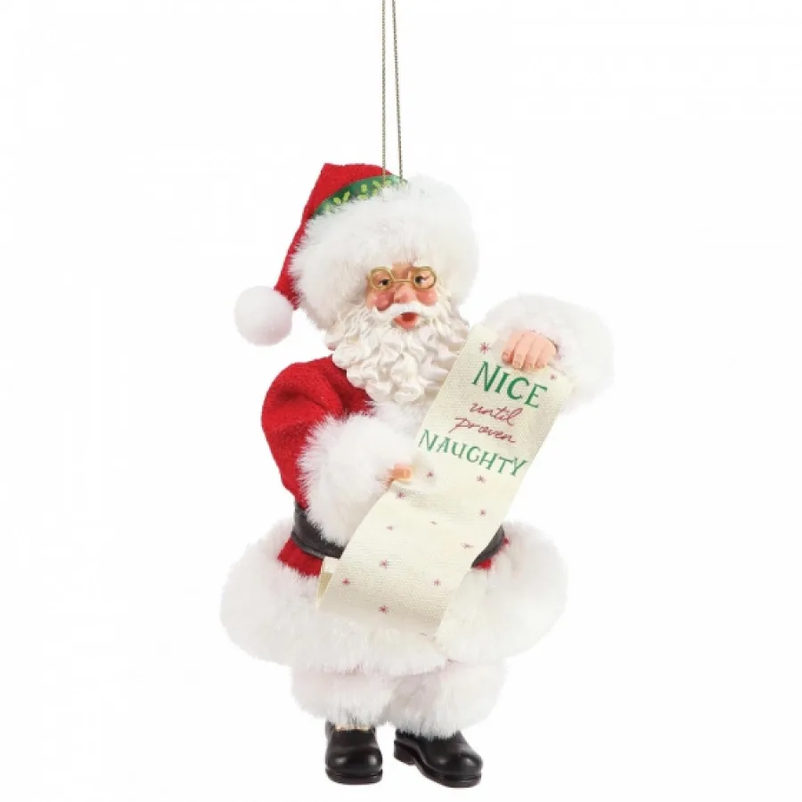 Naughty and Nice Weihnachtsanhänger