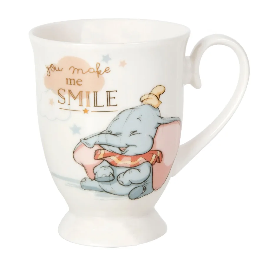 Porzellantasse Baby Dumbo – „You make me smile“