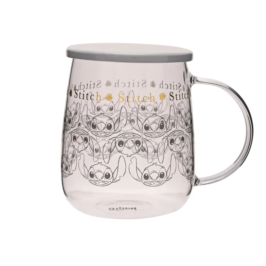 Stitch Glasbecher mit Deckel 540 ml