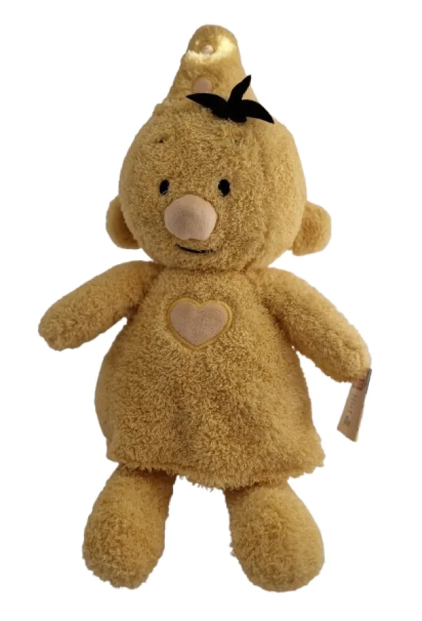 Plüsch Fluffy Kuscheltier – weich gelb 35 cm