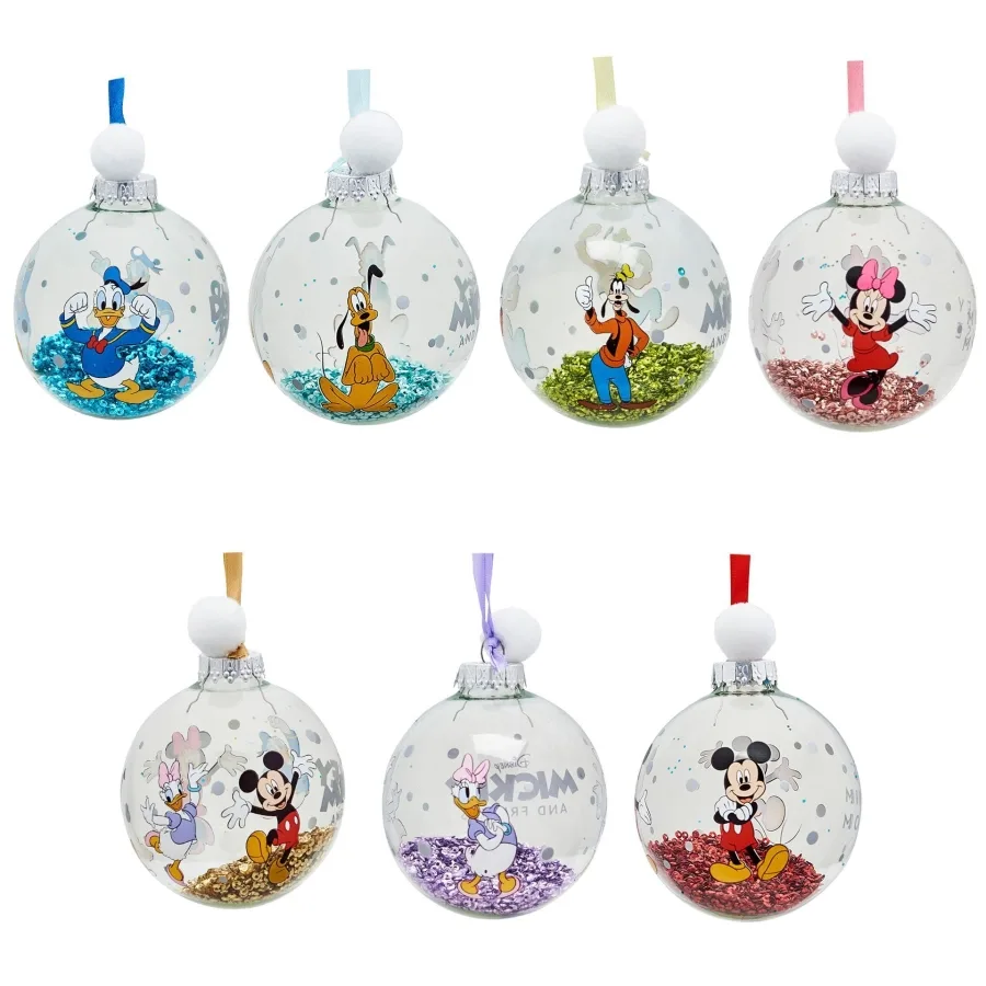 Disney Micky & Friends – Set mit 7 Christbaumkugeln | Festliche Weihnachtsdeko