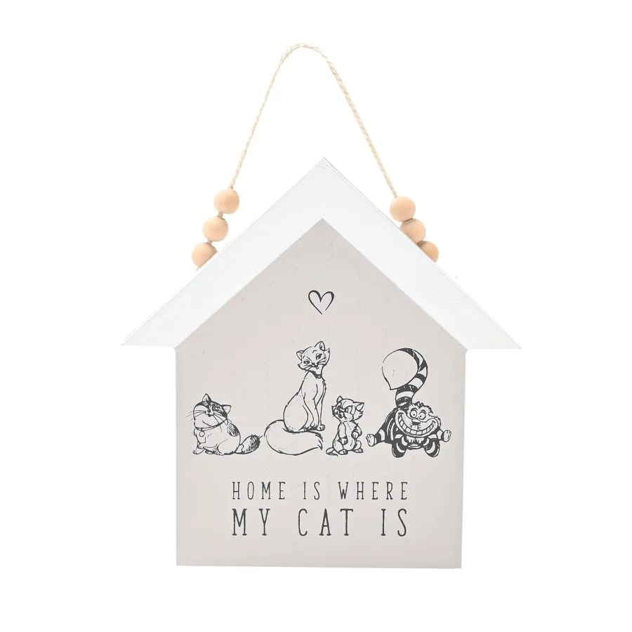 Disney Cats & Dogs House Plaque – Home Is Where My Cat Is