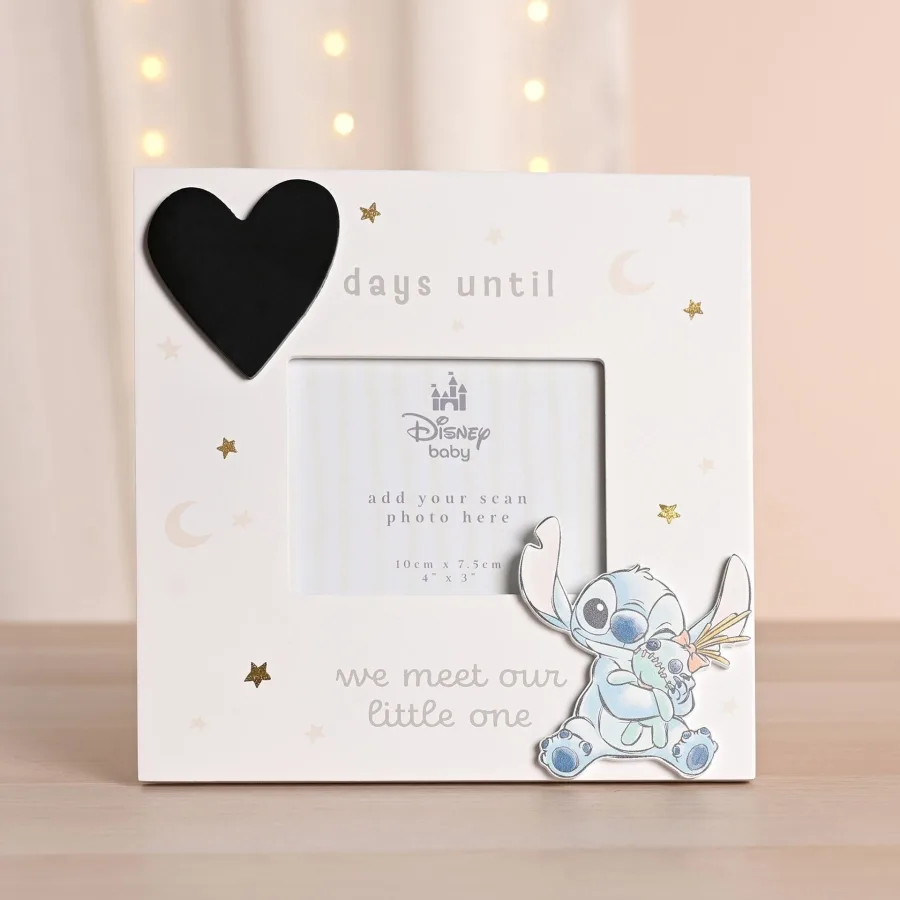 Disney Stitch Baby Countdown Scan Frame – stilvoller Ultraschallbild-Rahmen