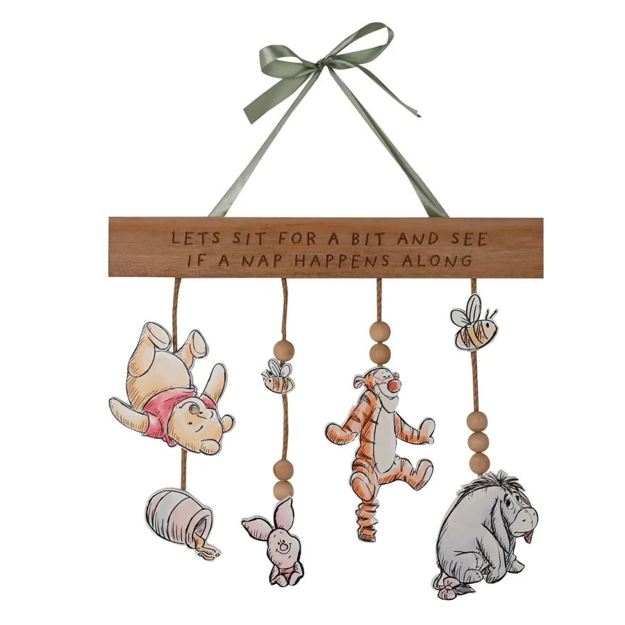 Winnie Puuh Holz-Wandbehang – Baby-Mobile für die Wand