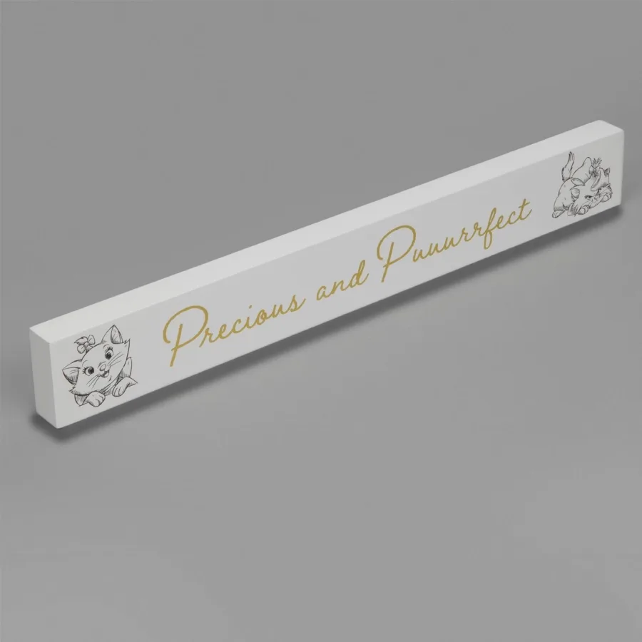 Disney Marie Desk Plaque – Precious & Puuurrrrfect