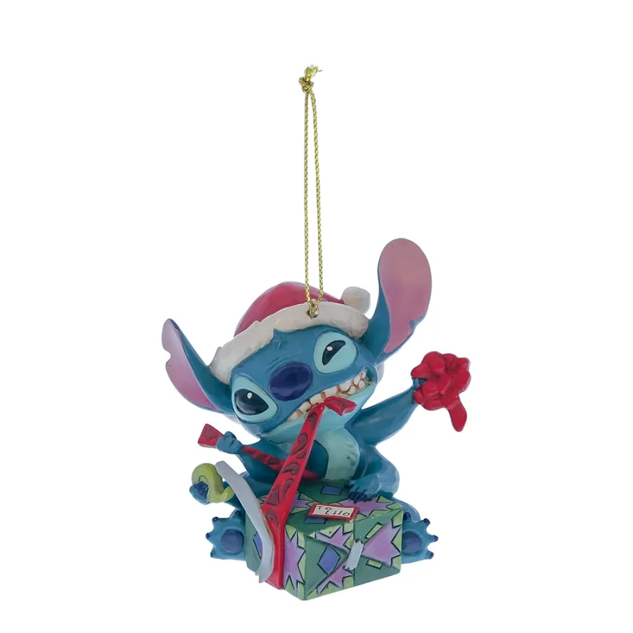 Stitch mit Geschenk Weihnachtsanhänger Disney