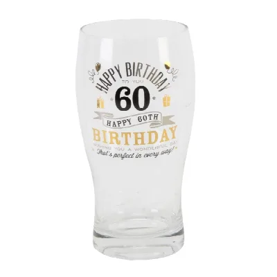 Glas Happy 60th Birthday