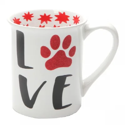 Love Glitzer-Tasse