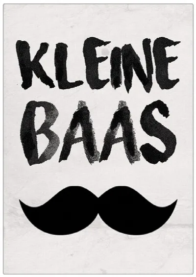Spruchschild „Kleine Baas“